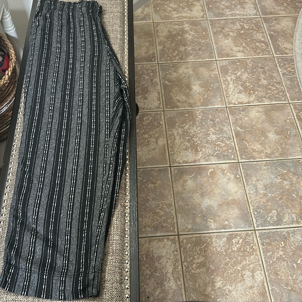 BRIGGS elastic black gray pant size xl